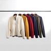 Men's Fleece Stand Collar Half-Zip Hoodie: Warm, Windproof, Casual Jacket for Autumn/Winter