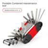 Portable 16 In 1 Bicycle Multi Tool Screwdriver, Lightweight Hexagonal Screwdriver, Socket Wrench, Bicycle Repair Tool Supplies