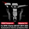 Car Door Center Console Media Film Central Navigation Screen TPU Protector Film Accessories For BMW 3 Series G20 G21 -