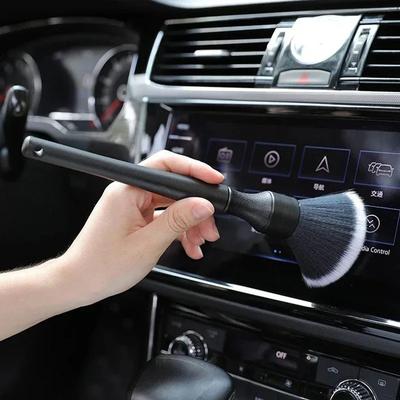 Auto-Detailing-Bürste Superweiche Auto-Innenraum-Detailbürste Staubentfernungs-Detailbürsten für Auto-Armaturenbrettlüftungen und Spalten