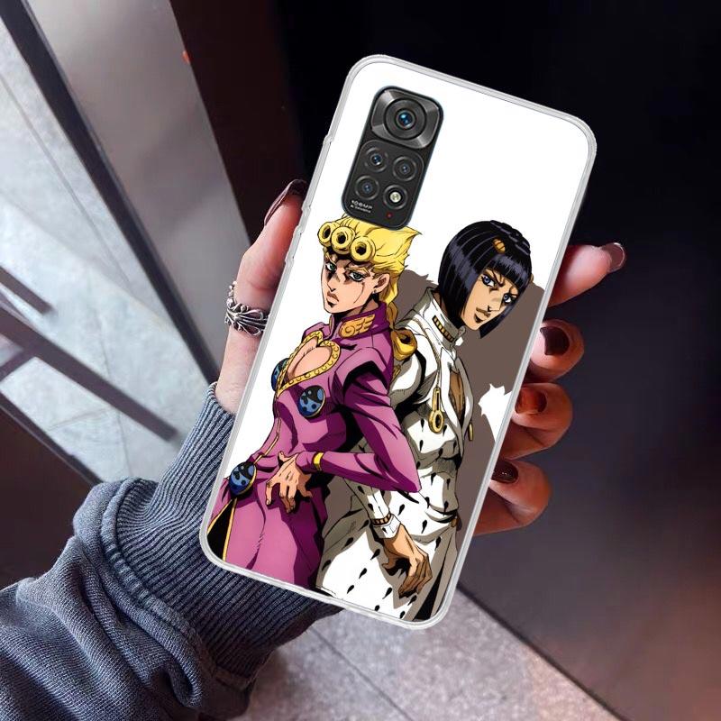 JoJo Adventure Giorno Giovanna Phone Case For Xiaomi Redmi Note 10 11 12 13 14 15 Pro Plus 11S 12S 14S 11T 11E 10S Soft TPU Back