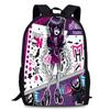 Monster High Unisex 15in Backpack Ergonomic Support Oxford Fabric Schoolbag