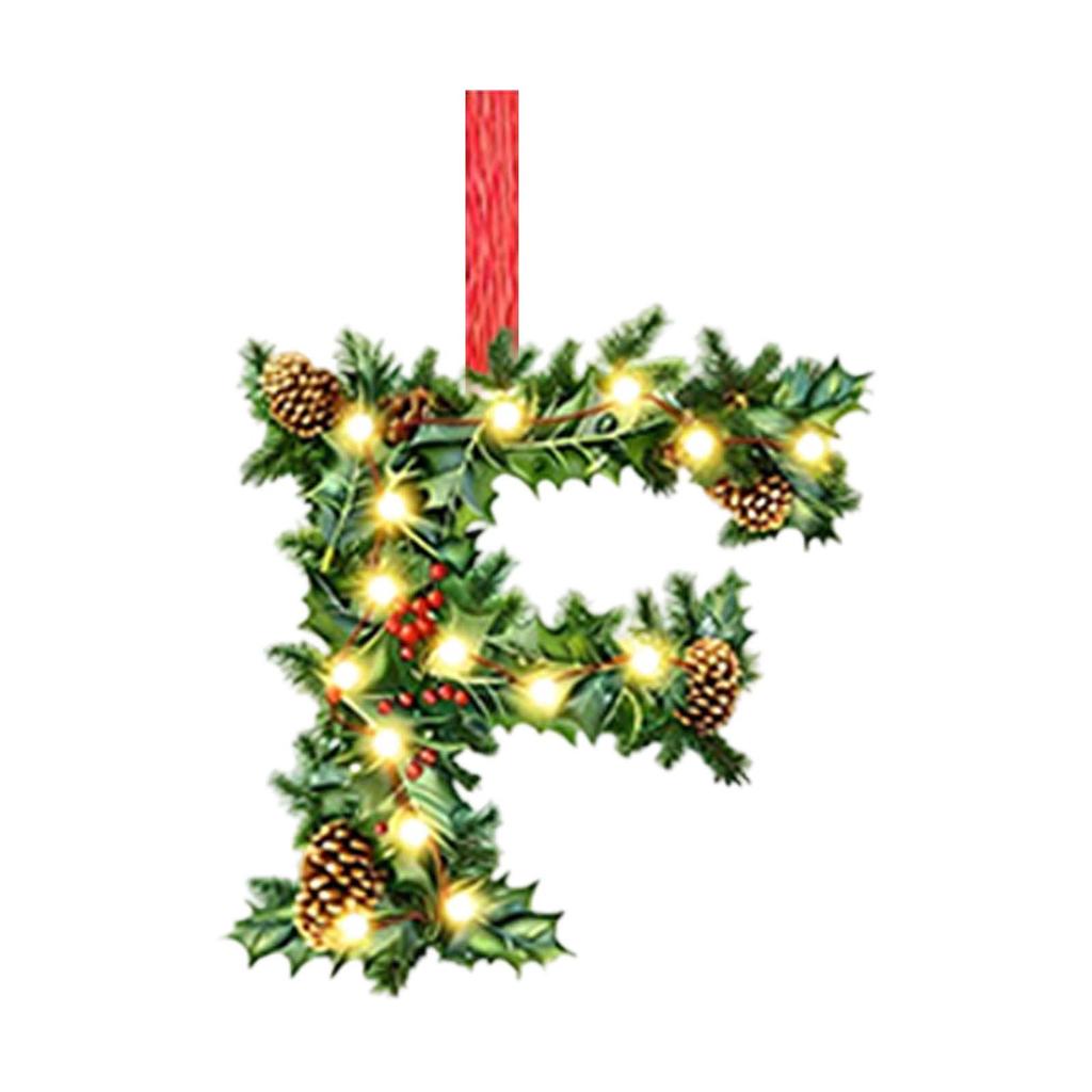 2D Christmas Decoration Pendant Christmas Tree Tag Theme Party Crafts Ornament