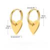 European and American star flower earrings, women's gold love earrings jewelry