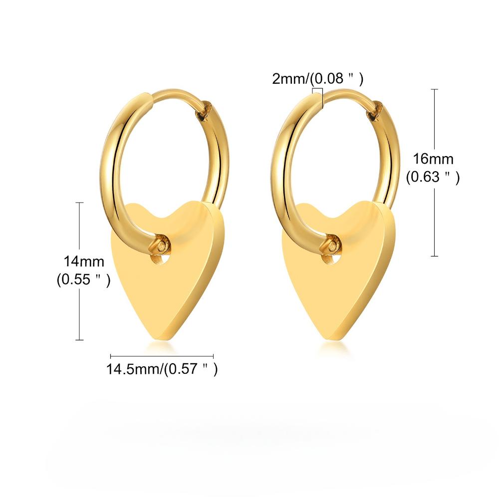 European and American star flower earrings, women's gold love earrings jewelry