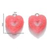10pcs/lot Colorful Soft Candy Heart Shape Charms Cute Kawaii Resin Pendant Charms for Earring Bracelets Jewelry Making Bulk