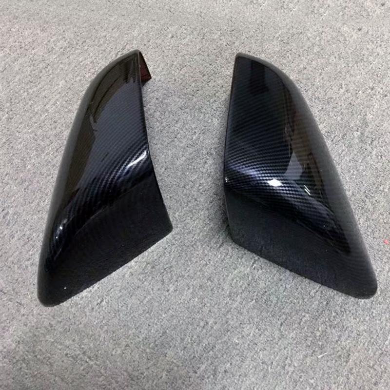 2Pcs ABS Carbon Fiber Side Door Rearview Mirror Cover Trims Car Accessories Fit For Tesla Model X 2016 2017 2018 Accessories