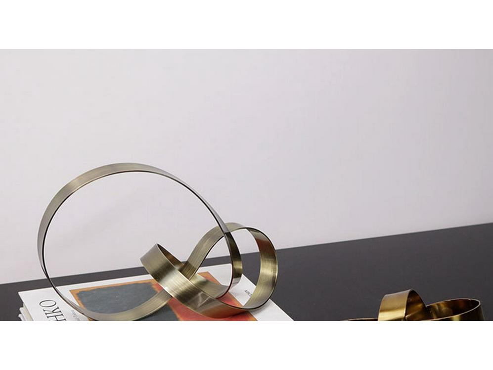 Moderní geometrický papírový lis s lanovým uzlem - Lehký luxusní dekor