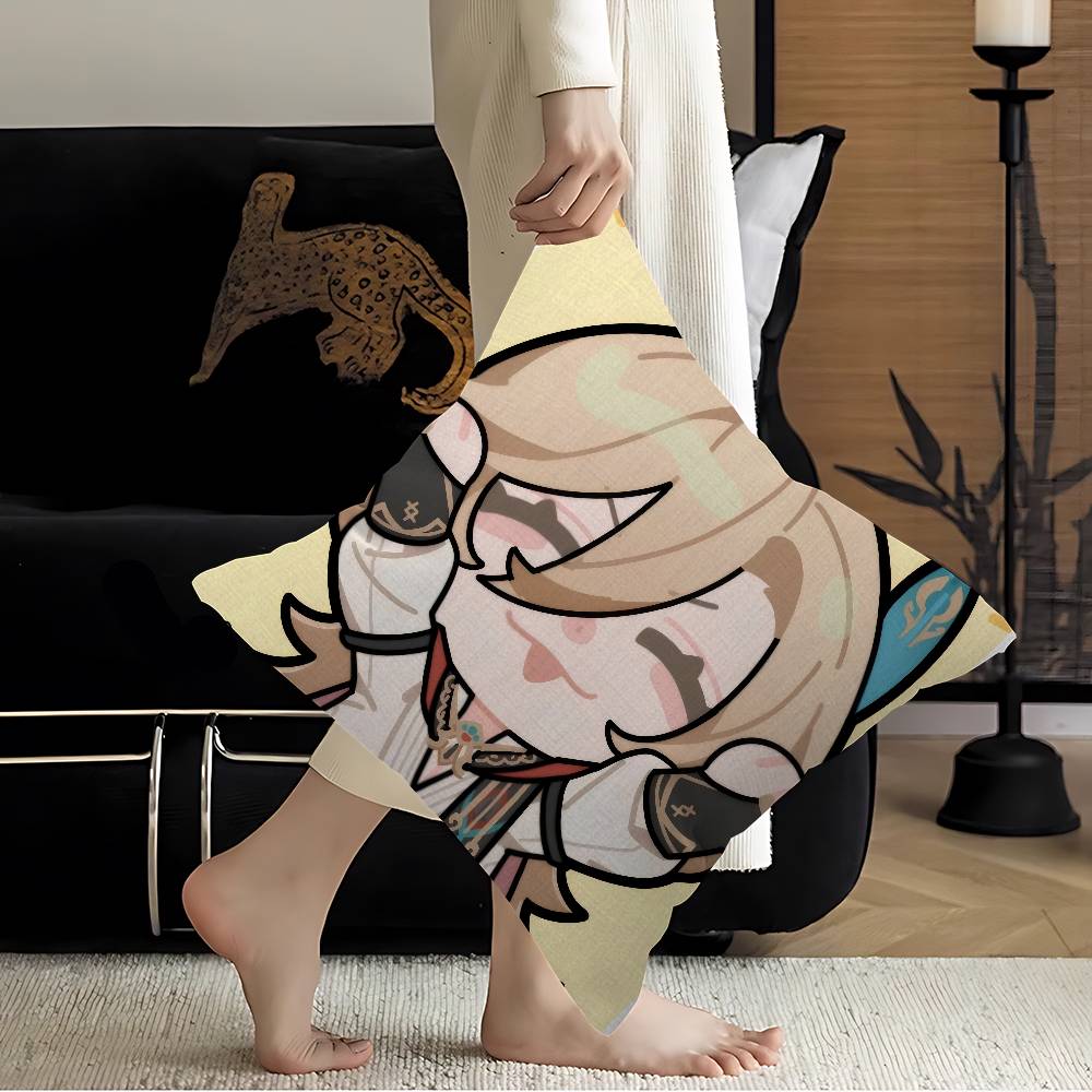 Genshin Impact Kaveh Alhaitham Cushion Cover Inches Farmhouse Decor Home Throw Pillow Covers for Couch Decorations