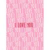 Valentines Day Pink Romantic Loving Heart Posters and Print Canvas Painting Wall Art Picture for Couple Lovers Room Home