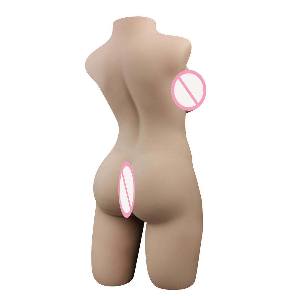 55cm*9kg 3D Silicone Sex Doll TPE Sexy Cleavage Vagina Love Anal Love Adult Sex Toys for Men Liquid Silicone Filled In The Chest Feel Softer