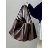 IELGY Korean Version Casual Soft Leather Commuter Fashion Shoulder Tote Bag