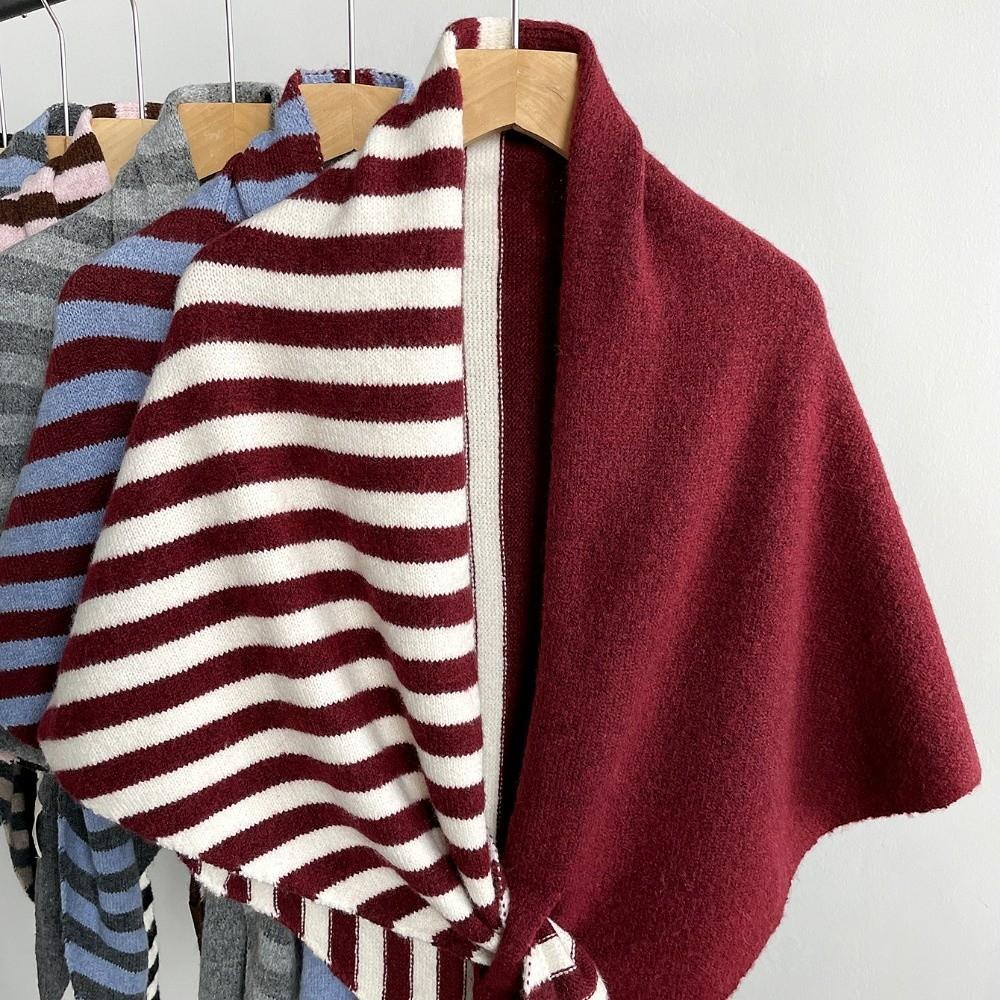 Soft Wool Triangle Scarf Warm Winter Shawl Wrap New Knitted Triangular Scarf  Women