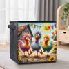 Three Chickens on The Farm 5D Diamond Painting Storage Basket Full Round Drill Mosaic Diamond Embroidery Cross Stitch Kits Home Decor Home Decor