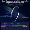 High Definition Anti Blue Light Presbyopia Glasses Ultra Light Square Men's Glasses Large Frame Double Beam Reading Glasses