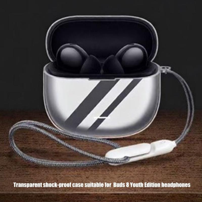 Headphone Shockproof Housing Skin-friendly Guarding Washable Shell Nonslip for Buds 8 Lite Keep Safe From Accidental Drop