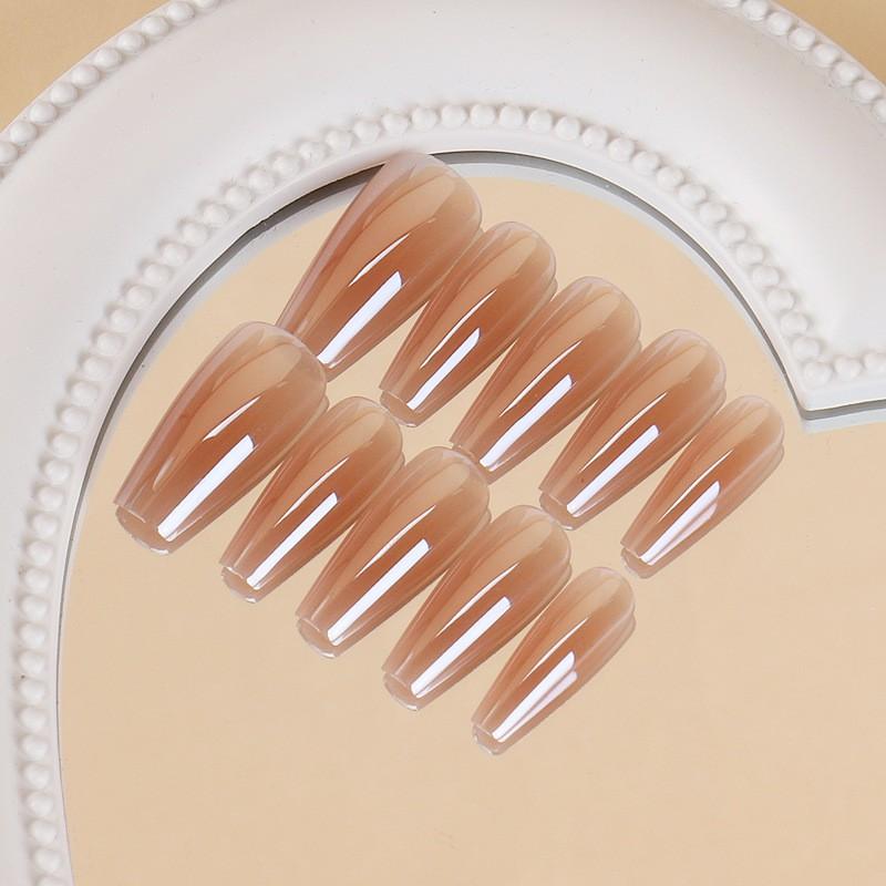 Ins Style Press On Nails Butterfly Pearl Handmade Fake Removable Women