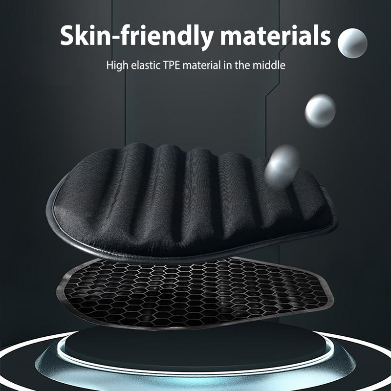 Motorcycle Shock Absorbing Cushion Motorcycle Seat Pads Wavy Shape Breathable Shock-Absorbing Motorcycle Cushion For Multiple