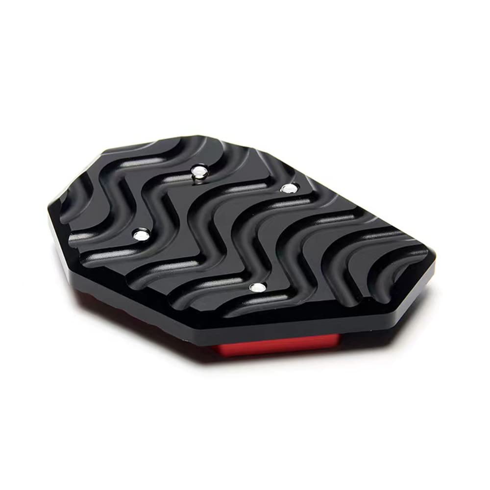 Motorcycle Accessories Side Stand NMAX155 N MAX NMAX 155 125 NMAX125 Kickstand Plate Extension Support Foot Pad Base 2015-2021 (Red)