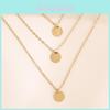 Elegant Three Layer Necklace For Women Stunning Geometric Design Versatile Choker Chain