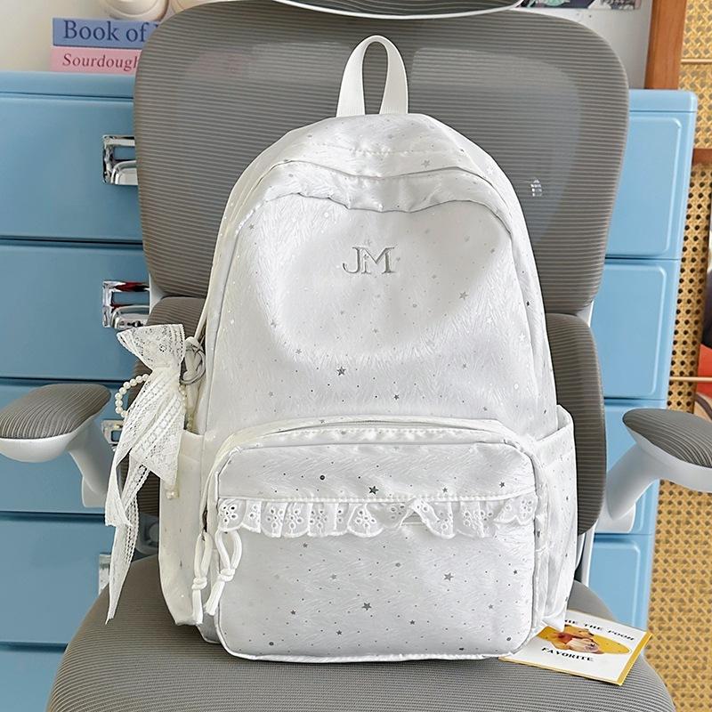 Zaino da scuola per ragazza con pizzo zaino da donna nuovo primavera ed estate zaino scolastico per studenti grande capacità campus carino zaino di alto valore
