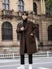 Men's Double-Sided Wool Blend Mid-Length Coat: Thickened Korean-Style Windbreaker for Autumn and Winter.