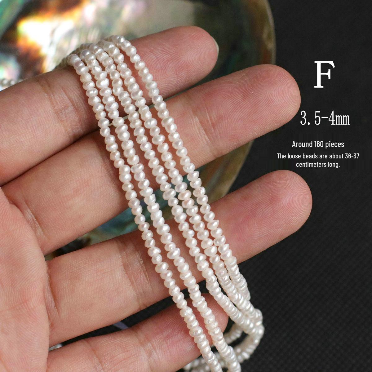 3-4mm Flat Natural Freshwater Pearl Beads for Bracelets, Necklaces, Hairpins, and DIY Jewelry Accessories