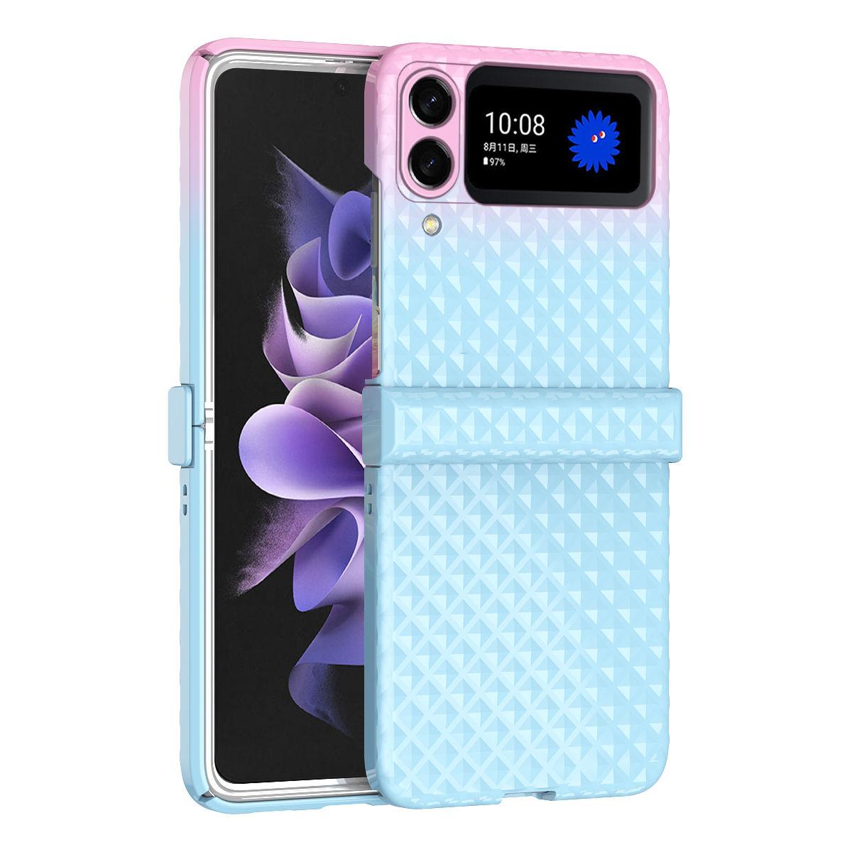 

Складной чехол с радужным градиентом для Samsung Galaxy Z Flip 4 5g, модный защитный чехол «все включено» для Galaxy Z Flip 3