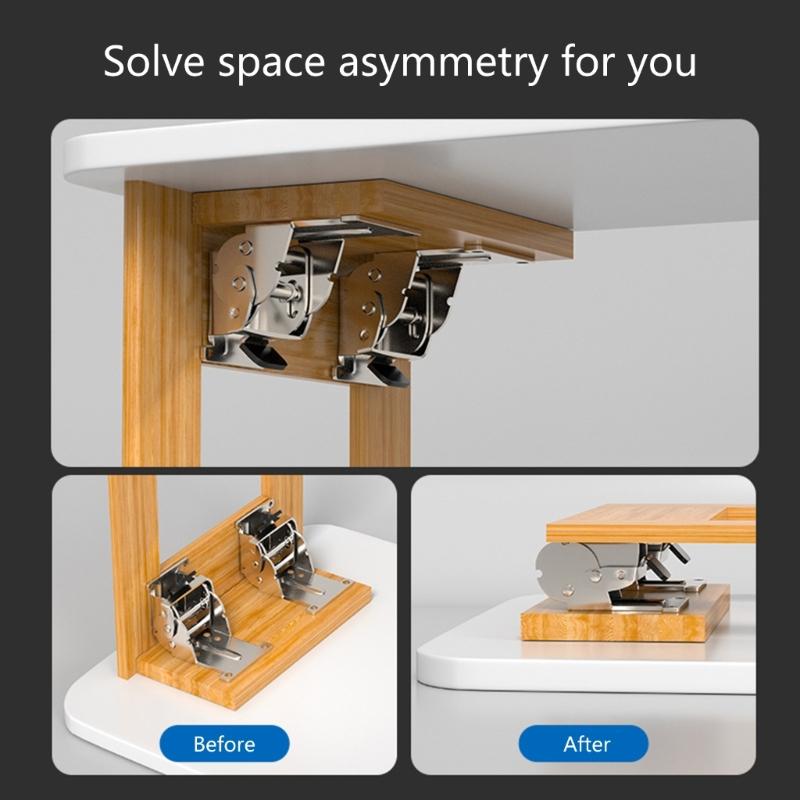 Industrial Locking Hinges 90 Degree Foldable Leg Brackets for Tables bed and Workbenches with High Load Capacity