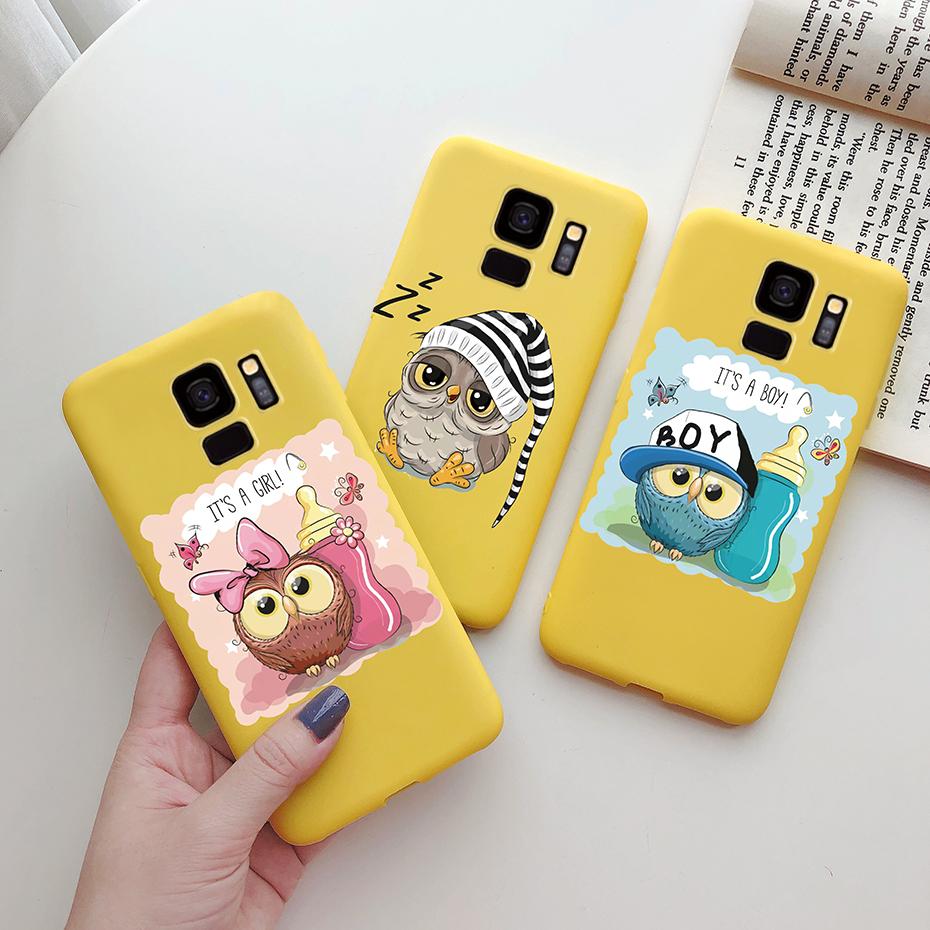 Fashion Daisy Flower Cute Silicone Cartoon Phone Case for Samsung Galaxy S9 S9 Plus Samsung S 9 Samsungs9 Plus S9plus Case Cover