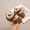 Girls Vintage Thickened Warm Leather Shoes Kids Casual Winter Birken Style Footwear