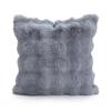 Nordic Modern Rabbit Plush Cushion Cover - Luxury Fur-like Texture, Square Sofa Cushion