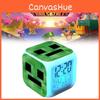 Changing Minecraft Colourful Alarm Clock With Lcd Screen Calendar For Home Use