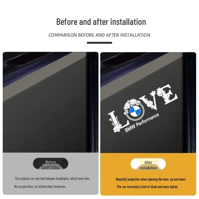 Romantic Petal-Shaped Welcome Lights for BMW 5 Series 525li, 3 Series 325li, 7 Series, X1, X3, X4