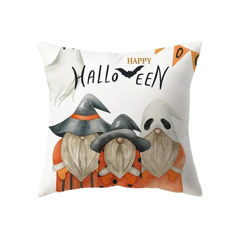 

Ужас Хэллоуин Тыква Мрачный Жнец Принт Узор Наволочка Дом Гостиная Диван Декорация Полиэстер Подушка 66x66cm