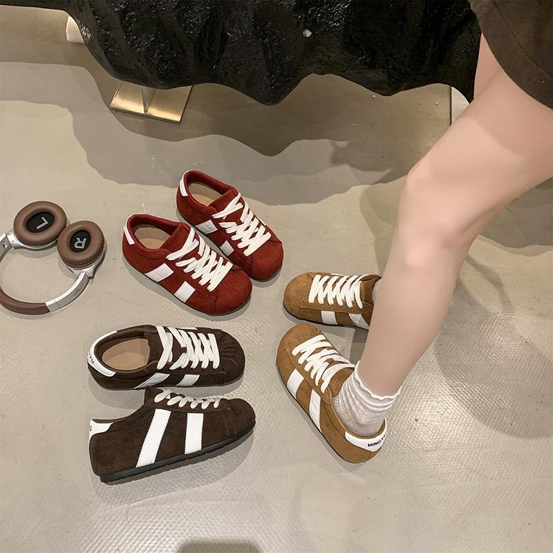 Ugly cute women's autumn new retro color matching board shoes versatile casual