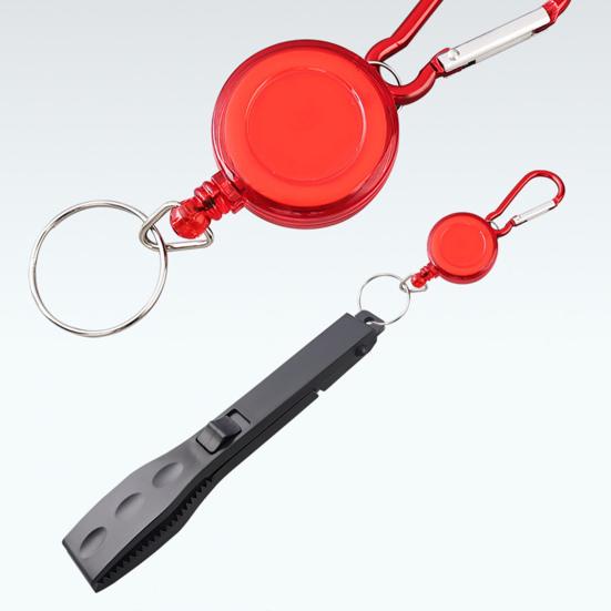 Fish Gripper with Anti-lost Rope Anti-slip Handle Lightweight Portable Fish Grabber Handheld Fish Control Clamp Pliers Tong Fishing Accessories