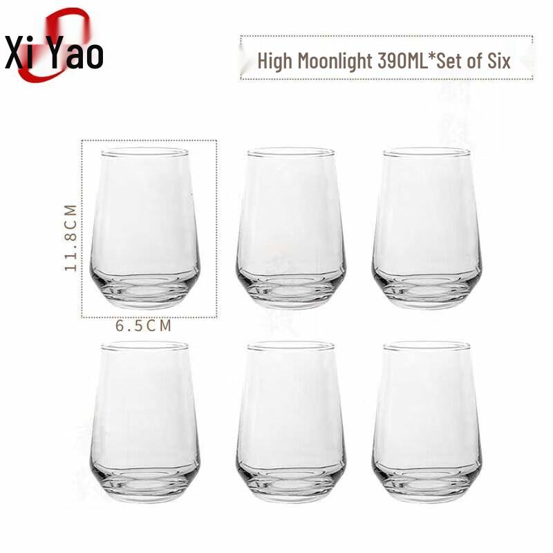 Clear Glass Drinking Tumbler Set