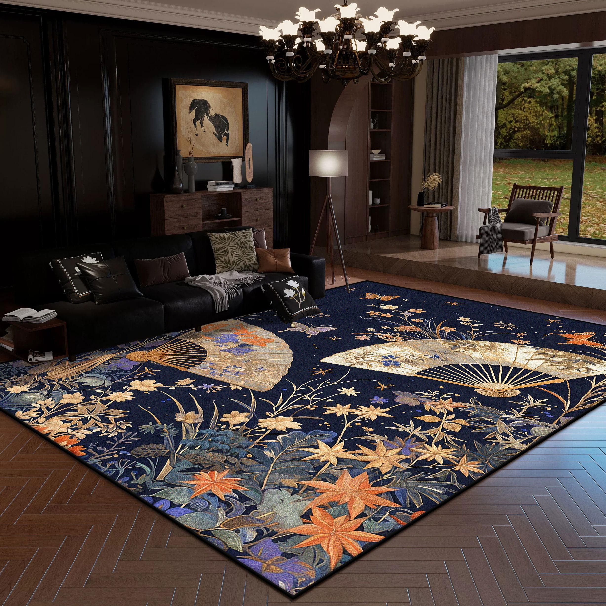 

Ковер в европейском стиле Роскошное украшение для дома Ковер для большой площади гостиной Ковры в золотую полоску Спальня Прикроватный Нескользящий Мягкий Коврик 60*90cm