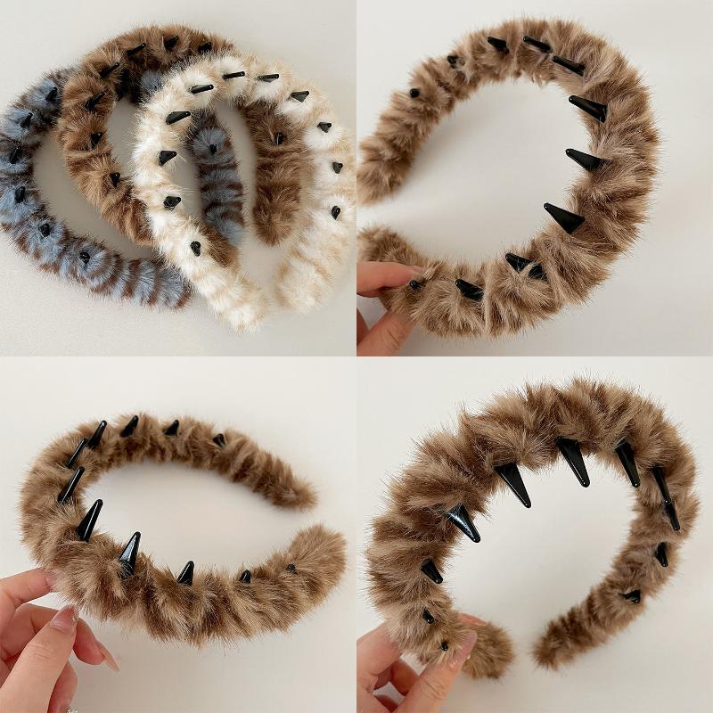 Plush Hair Clip Autumn Winter Woman Hair Accessories Large Shark Clips Fashion Girls Headwear Korean Female Headdress