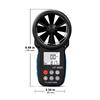 Digital Anemometer with Backlight Display High Resolution Speed  Tester Weather Resistant for Engineering Projects