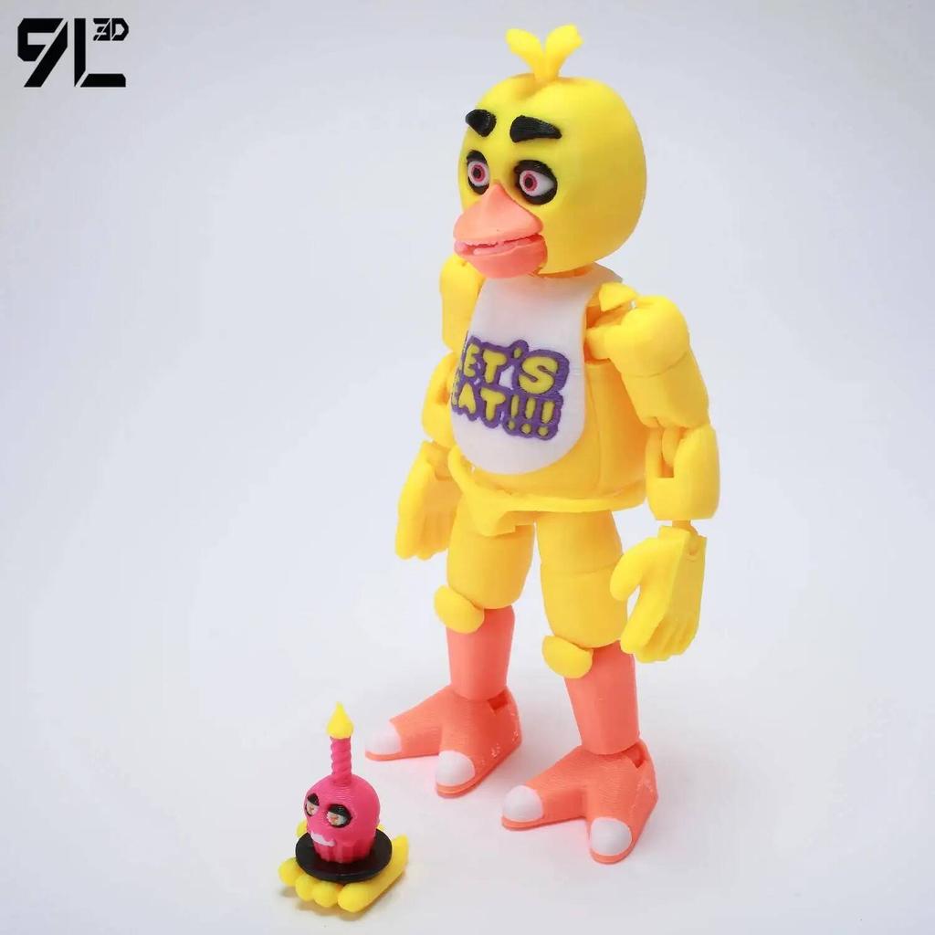 9L3D Imprimé Nightmare Freddy Titan13 FNAFs L'Harem de Minuit de l'Ours Five Nights Articulation Mobile Amovible Périphérique de Jeu Jouet pour Garçon