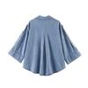 European and American Style, New Women's Clothing, Foreign Style, Fashionable and Fashionable Wide-sleeved Denim Shirt 7147021