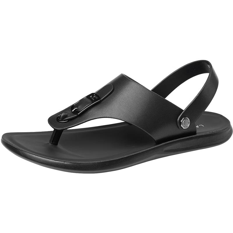 LAORENTOU Men s Flip-Flop Sandals LT11107 40 чёрный