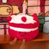 Creative Red Velvet Cake Plush Doll – Stuffed Animal Comfort Toy for Girls, Perfect Birthday Gift.
