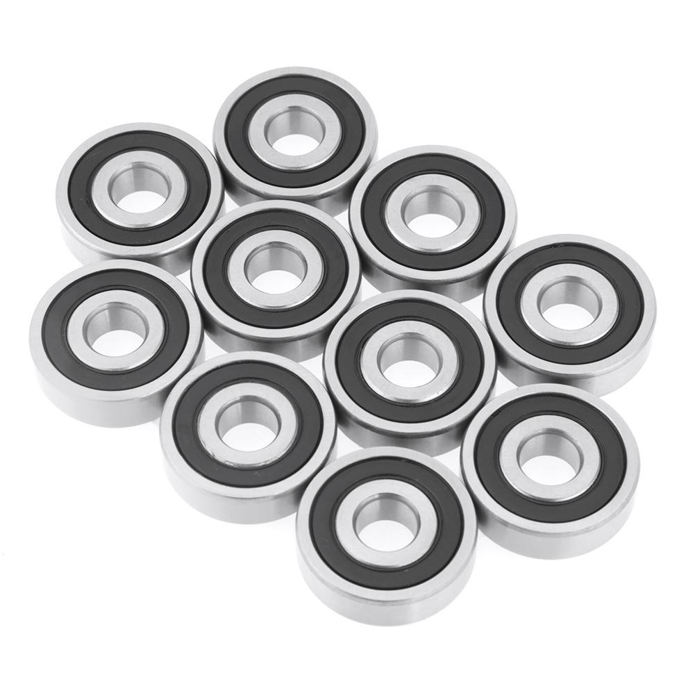 10 rubber ed bearings, high quality steel bearings 10 x 30 x 9 mm, 10 percent for mechanical devices, electrical instruments, toy