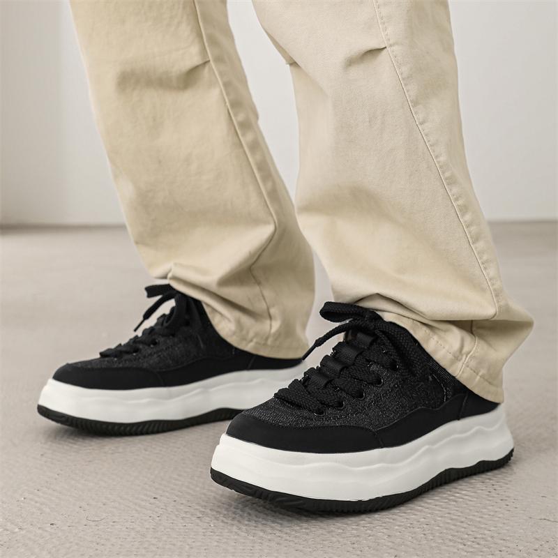 Fashion Thick soled height increasing men's shoes Classic Comfort Brand Daily leisure sports Style  Four Seasons Shoes Quality Youth New