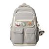 Schoolbag new junior high school student high school student schoolbag large capacity primary school student burden reduction ridge protection high 