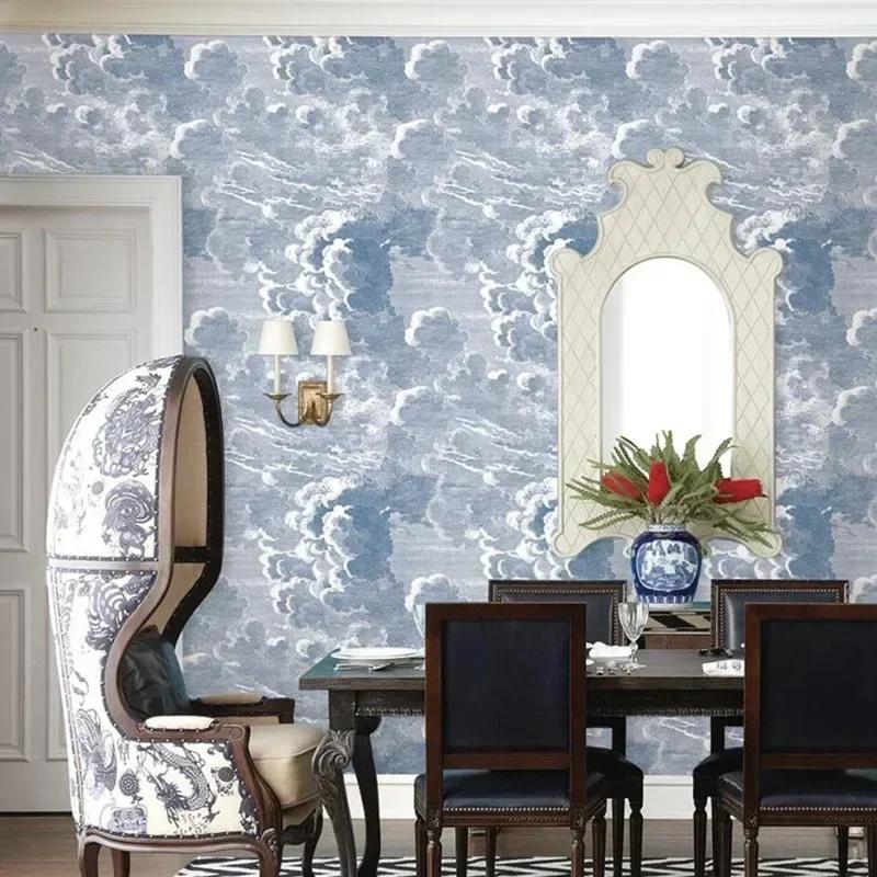 Modern Abstract Cloud Wall Cover Living Room Bedroom Sofa Tv Background Clothing Shop Classic 3D Cloud Wall Cover Papel De Parede