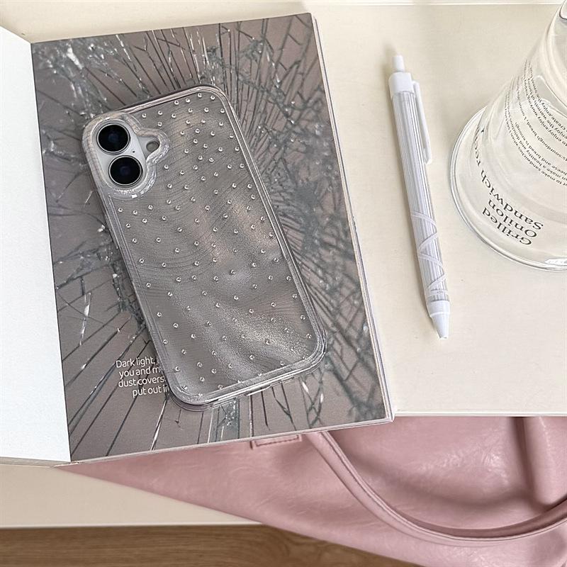 

Luxury Rhinestone Texture Phone Case for iPhone 17/16 Pro Max/15 Pro iPhone 15